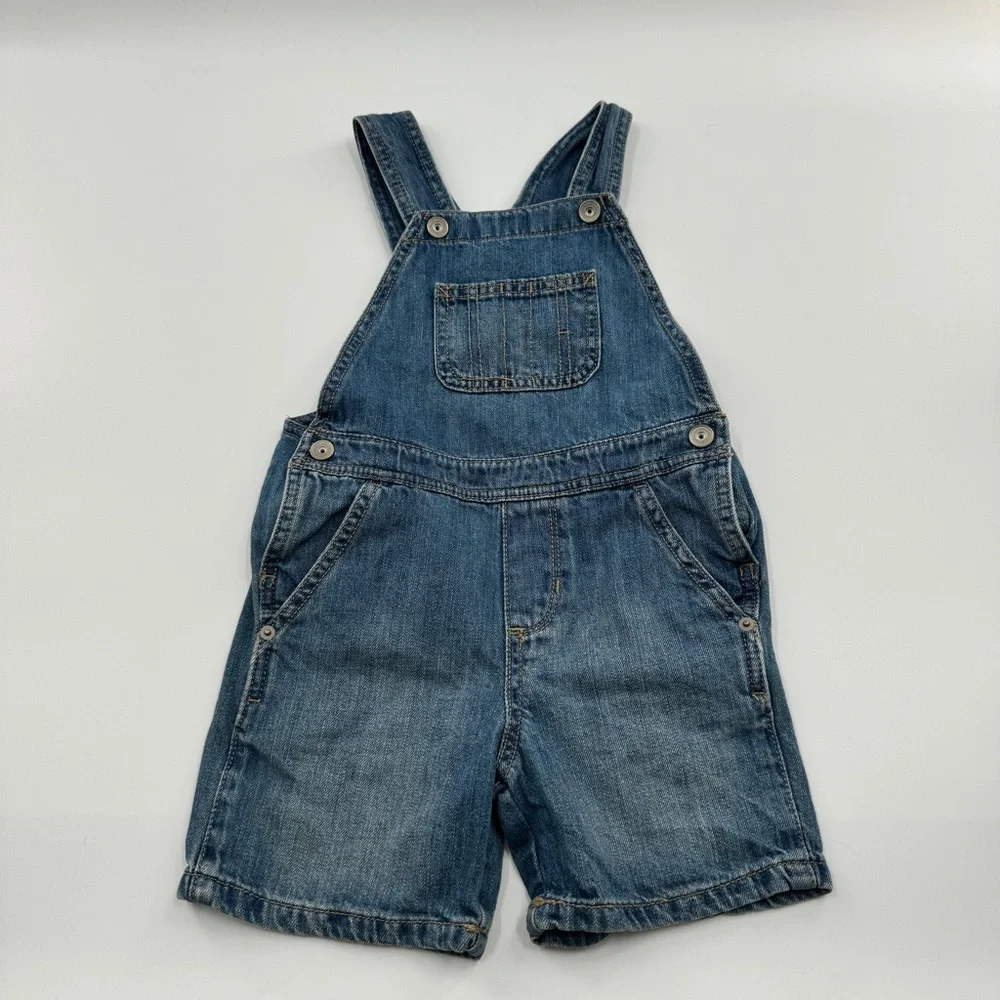 The Children’s Place Medium Wash Denim Overalls | Long Pants | Size 4T